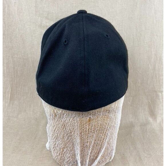 Adult Flexfit Black Aloha Shapes Hat 210 Fitted 7.25 - Picture 4 of 7